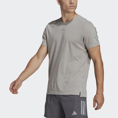 Remera Own the Run Heather Gris Hombre Running