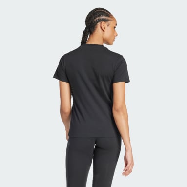 T-shirt LOUNGEWEAR Essentials Logo Noir Femmes Sportswear