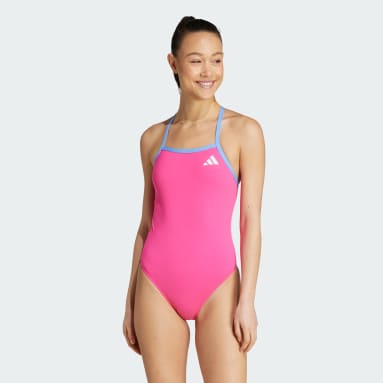 Traje de natación con tiras finas y espalda en V