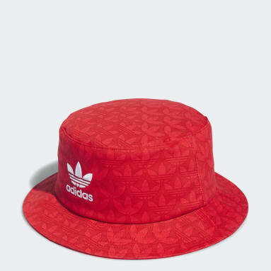 Originals Red Trefoil Monogram Bucket Hat