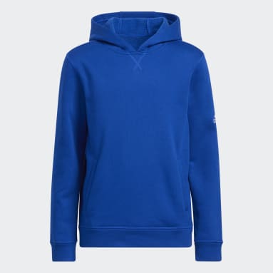 Children 4-8 Years Training Blue Fleece Hoodie