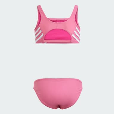 adidas Big Logo rosa bañador natación niña