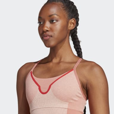 Frauen adidas by Stella McCartney adidas by Stella McCartney Medium Support Sport-BH Braun