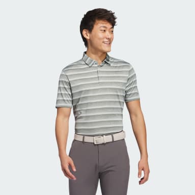 Two-Color Striped Polo Shirt