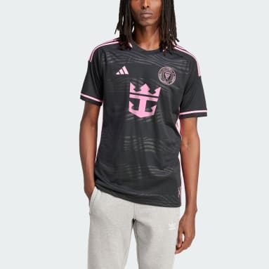 Men's Soccer Black Inter Miami CF 23/24 Away Authentic Jersey