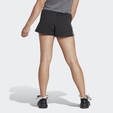 Frauen Fitness & Training Train Essentials Train Cotton 3-Streifen Pacer Shorts Schwarz