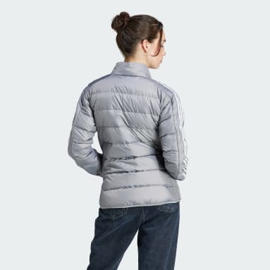 Women Outdoor Grey Essentials 3-Stripes Light Down Jacket