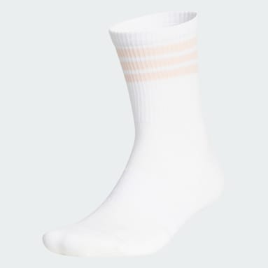 3-스트라이프 하프 크루 양말