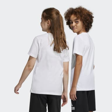 Děti Sportswear bílá Tričko Essentials Big Logo Cotton Slim