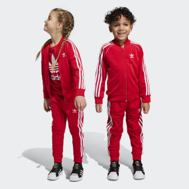 Children Sportswear Red Adicolor SST Track Suit