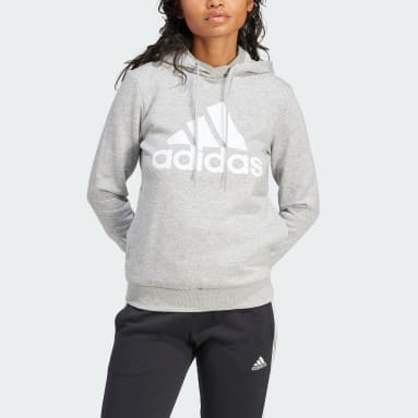 Frauen Sportswear LOUNGEWEAR Essentials Logo Fleece Hoodie Grau