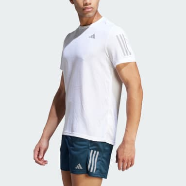 T-shirt Own the Run Carbon Measured Bianco Uomo Running