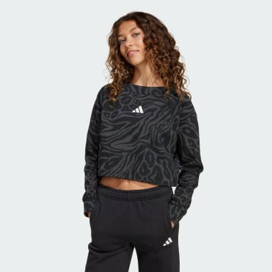 Future Icons-sweatshirt i crop-modell