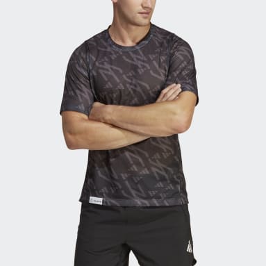 Playera de Entrenamiento Train Icons 3-Barras Logo Love Negro Hombre Training