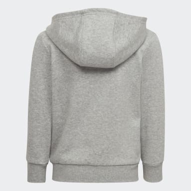 Essentials 3-Stripes Hettegenser Grå