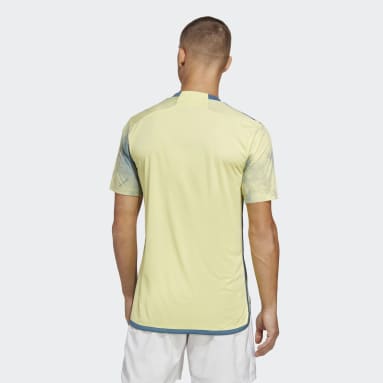 adidas Men's Short-sleeve Soccer Jersey in Yellow for Men