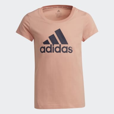 Youth 8-16 Years Training Pink adidas Essentials Tee