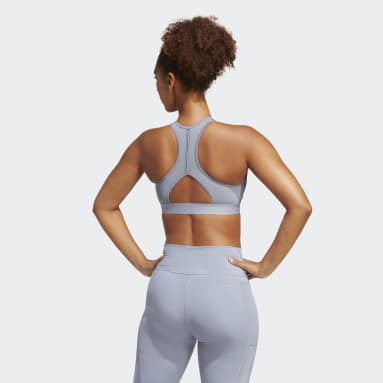 Sutiã de Sustentação Intermédia Powerreact Roxo Mulher Ginásio E Treino