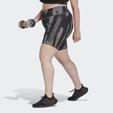 Women Gym & Training Grey Thebe Magugu Biker Shorts (Plus Size)