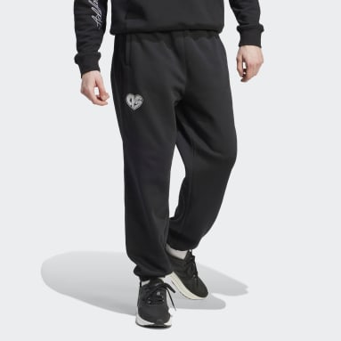 Pantaloni Scribble Fleece Nero Uomo Sportswear