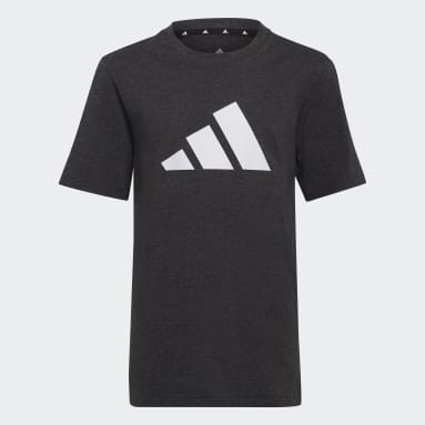 T-shirt Future Icons 3-Stripes Logo Noir Enfants Sportswear