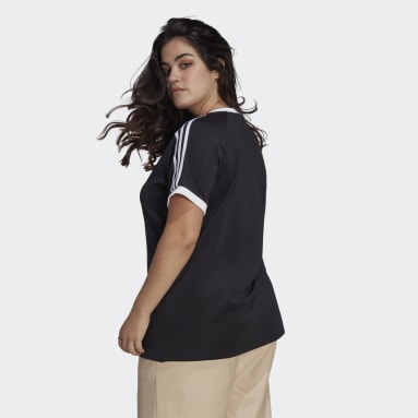 Playera Adicolor Classics Slim 3 Franjas Negro Mujer Originals