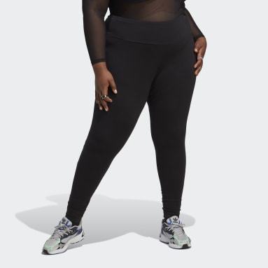 Ženy Originals čierna Legíny Adicolor Essentials (plus size)