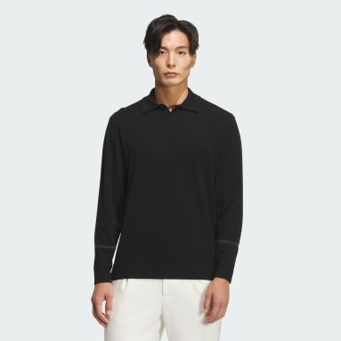 니트 폴로 셔츠 롱 슬리브