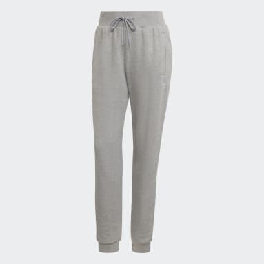 Calça Jogger Adicolor Essentials Slim Cinza Mulher Originals