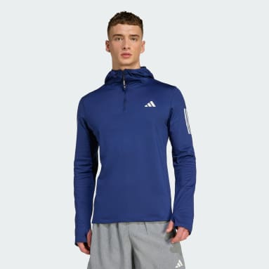 Own The Run Winterized Hoodie mit halbem Reißverschluss
