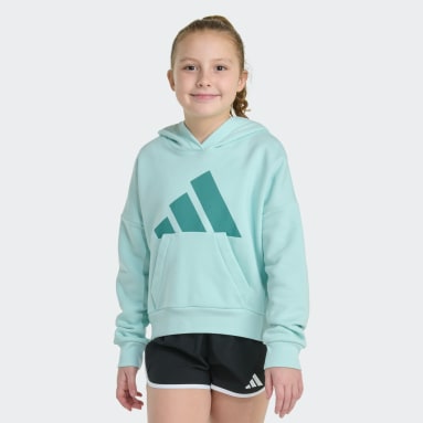 Long Sleeve Essential Big Logo Fleece Pullover Hoodie