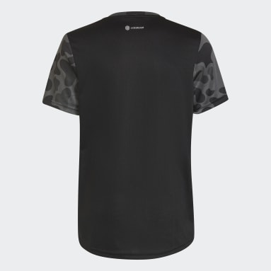 T-shirt Designed to Move Camo noir Adolescents 8-16 Years Sportswear
