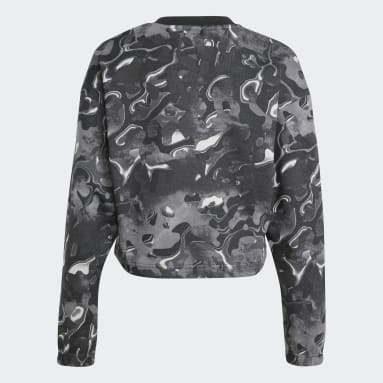 Sweat-shirt imprimé intégral Future Icons Enfants Gris Filles Sportswear