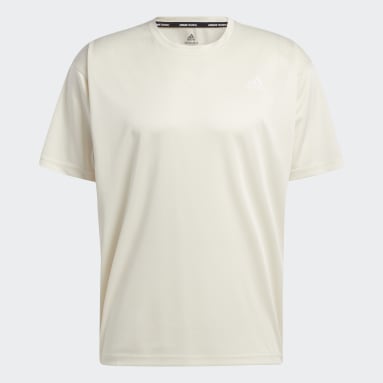 MENS YOGA TEE Beige Hombre Training