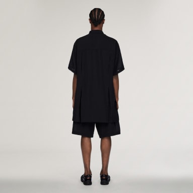 Y-3 SHORT SLEEVE LONG SKJORTE
