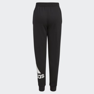 Youth Training Black Essential Cotton Jogger Pants (Extended Size)