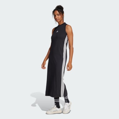 Essentials 3-Stripes Racerback Uzun Elbise