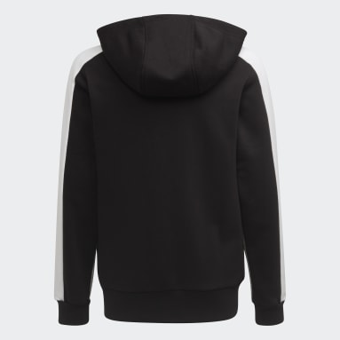 Veste à capuche Colorblock Fleece Noir Garçons Sportswear