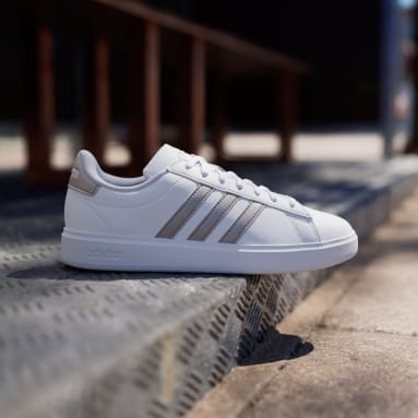 Adidas white court shoes outlet