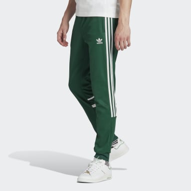 Adicolor Classics Cutline Pants in Dark Green - Glue Store NZ