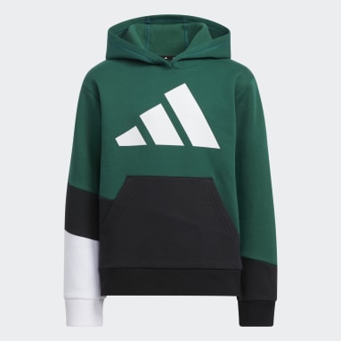 Youth Training Green Elevated Pullover Fleece Hoodie