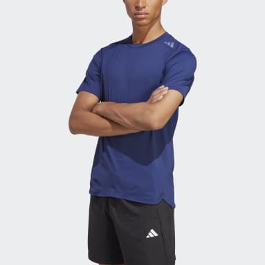 Mænd Fitness Og Træning Blå Designed 4 Training CORDURA® Workout T-shirt