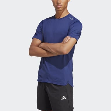 Heren Fitness En Training blauw Designed 4 Training CORDURA® Workout T-shirt