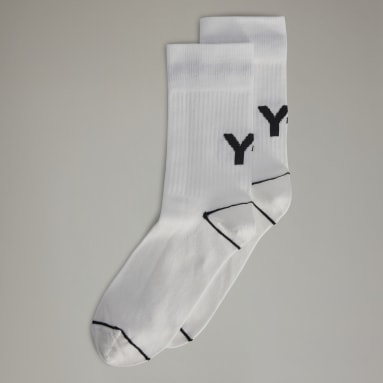 Y-3 White Y-3 High Tennis Socks
