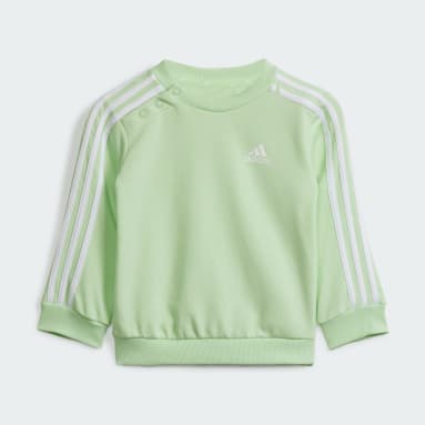 Kinder Sportswear Essentials 3-Streifen Kids Jogginganzug Grün