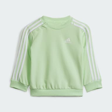 Kids Sportswear Green Essentials 3-Stripes Jogger Set Kids