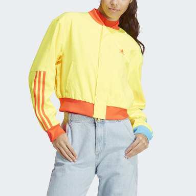 Chamarra Bómber adidas Sportswear Kidcore Amarillo Mujer Sportswear