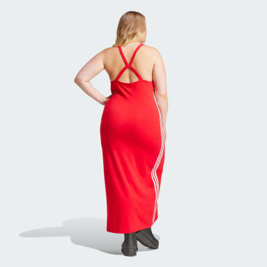 Women's Originals Red Adicolor 3-Stripes Dress