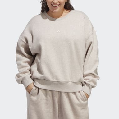 Women Sportswear Brown ALL SZN Fleece Sweatshirt (Plus Size)
