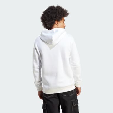 Camisola com Capuz Trefoil Essentials Branco Homem Originals